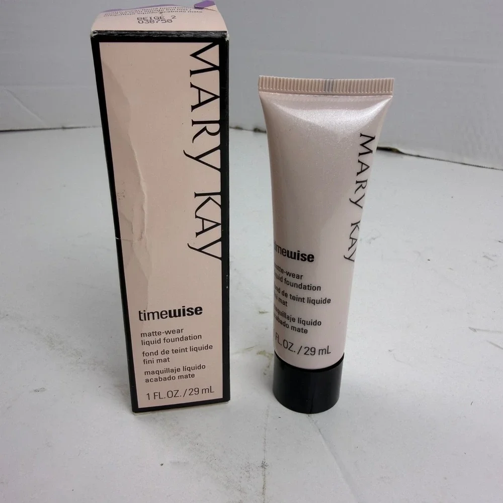 Mary Kay TimeWise Matte-Wear Liquid Foundation Beige 2 1 Fl Oz Oil-Free New